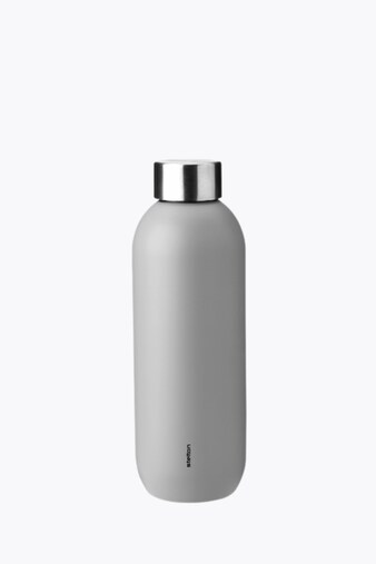 Stelton Keep Cool Insulated Bottle 600ml Light Grey