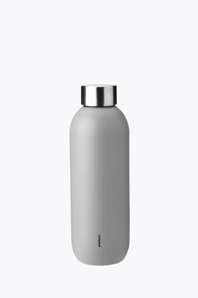 Stelton Keep Cool Insulated Bottle 600ml Light Grey
