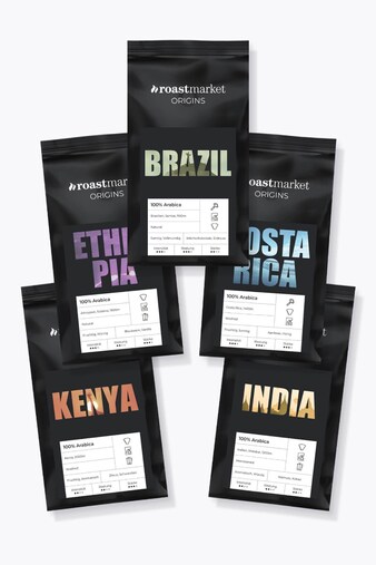 roastmarket ORIGINS Set de degustación 1,25kg