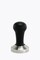 Motta Tamper Stainless Steel Flat with Black Wooden Handle 57mm