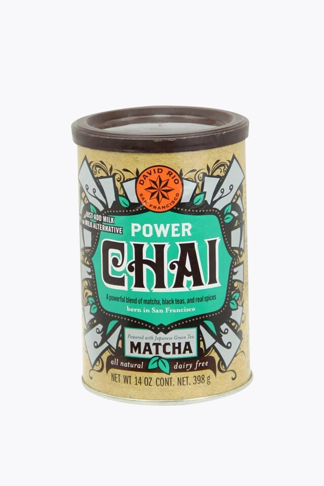 David Rio Power Chai with Matcha Can 398g