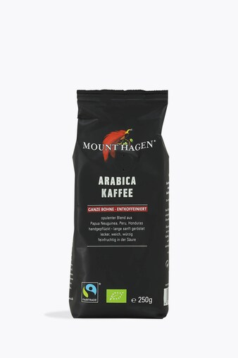 Mount Hagen Arabica Coffee Decaffeinated Organic 250g
