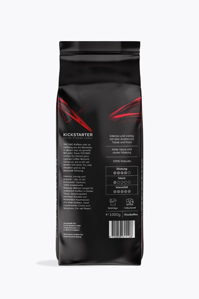 YOCOMO Kickstarter Extra Strong Roast 1kg