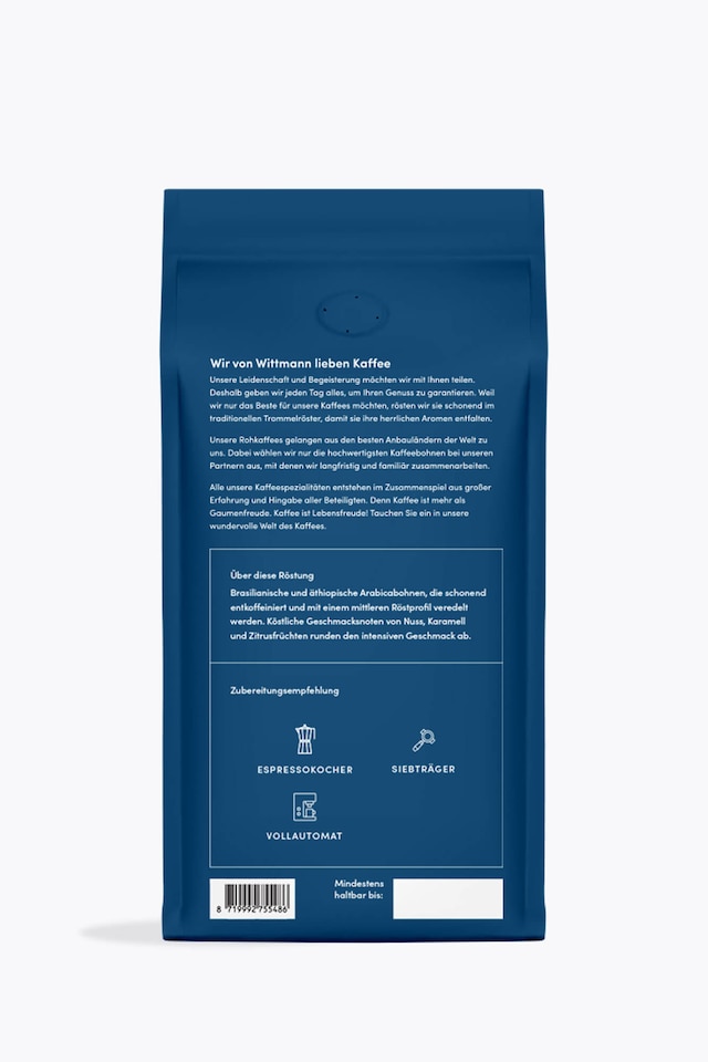 Wittmann Coffee Decaffeinated 1kg