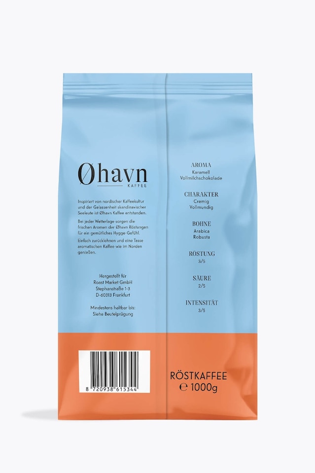 Øhavn KAFFEE Cafe Crema 1kg