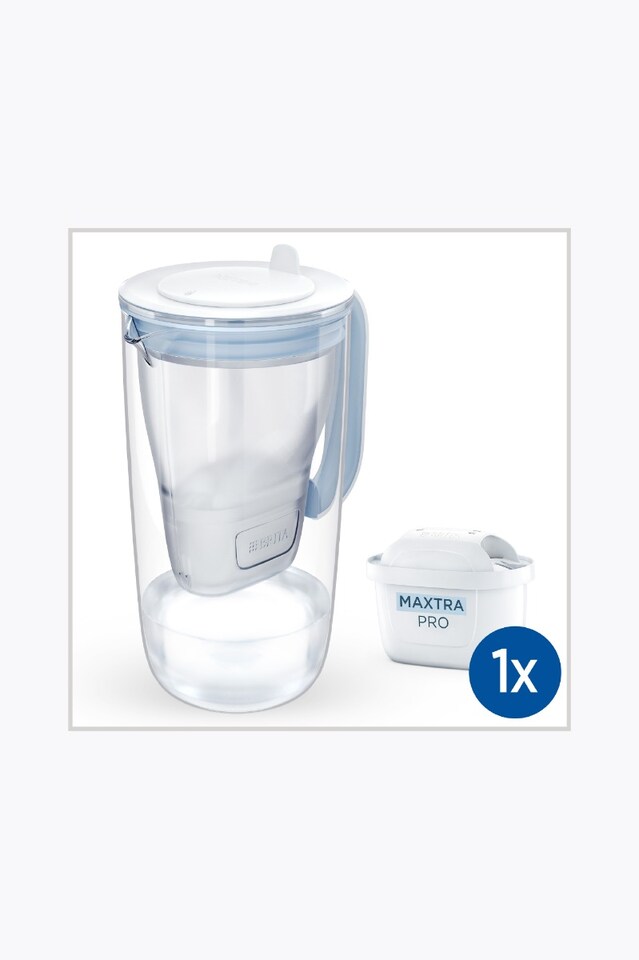 BRITA jarra de vidrio con filtro de agua azul claro (2,5l) incl. 1x cartucho MAXTRA PRO All-in-1