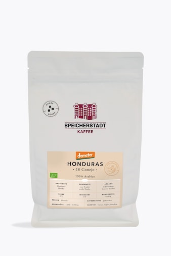 Speicherstadt Honduras 18 Conejo Organic Demeter Coffee 500g