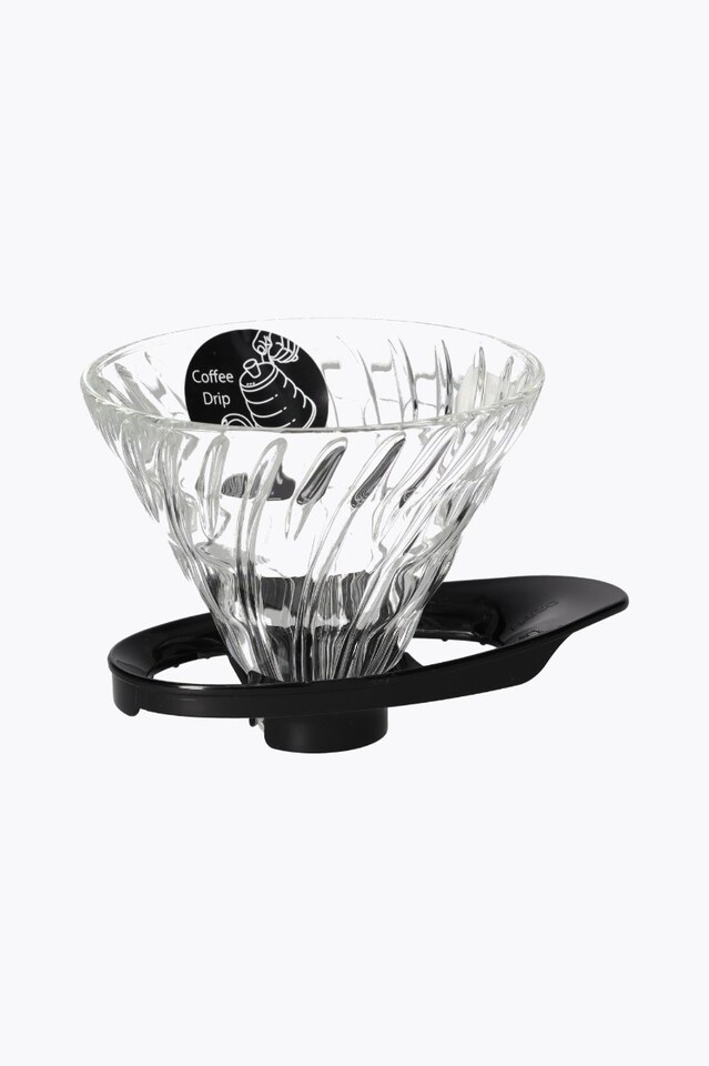 Hario V60 Glass Dripper 02 Coffee Filter (Hand Filter) Black