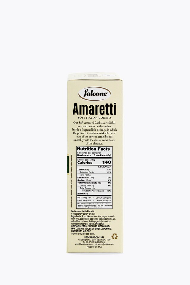 Falcone Amaretti Morbidi Pistacchio 170g mit Pistachion
