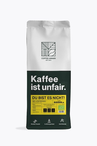 Coffee Annan Organic Espresso 1kg