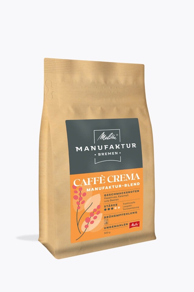 Melitta® Manufaktur Bremen Caffé Crema Regionen-Kaffee 500g