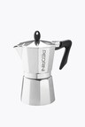 Pedrini polished aluminum coffee maker for 6 cups