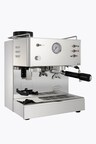 Quick Mill Pegaso espresso machine with grinder polished