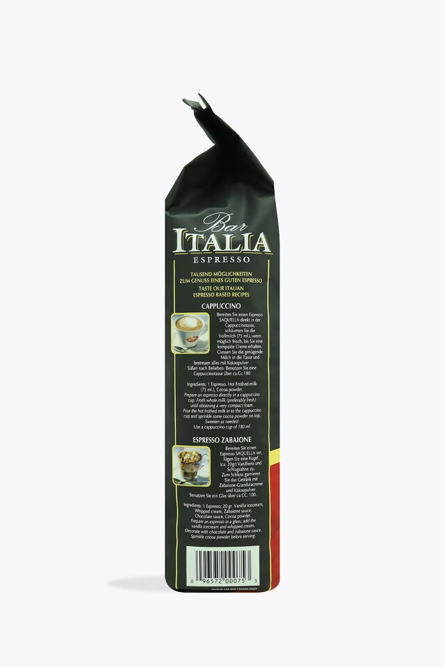 Saquella Bar Italia Espresso Gran Crema 1kg