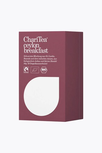 ChariTea Ceylon Breakfast Bio 20 bolsitas de té