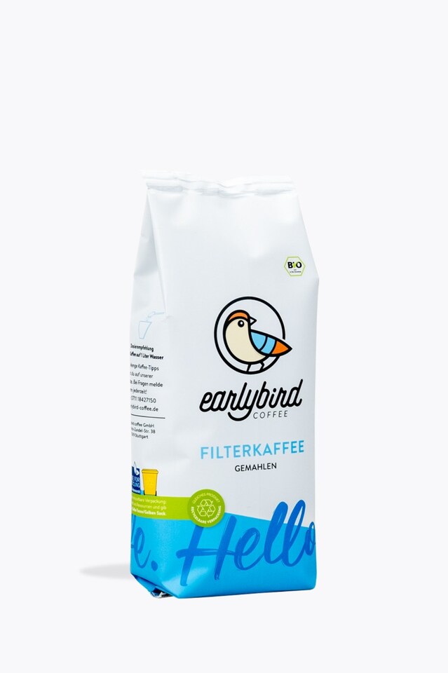 earlybird coffee Café de filtro orgánico 250g molido