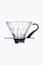 Hario V60 Glass Coffee Dripper 01 filtro de café (filtro manual) negro