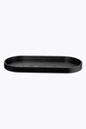 ASA Selection Wood oval wooden tray black
