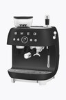 Smeg Espresso Machine 50's Style mit Grinder, Black-Matt