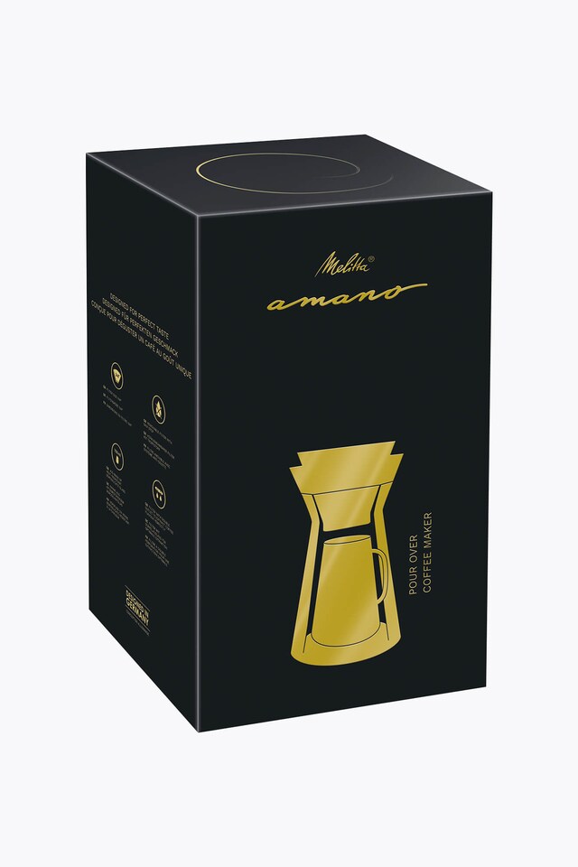 Melitta® Amano cafetera negro-dorado