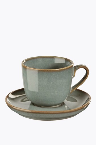 ASA Selection cappuccino cup with saucer Seasons Eucalyptus