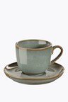 ASA Selection cappuccino cup with saucer Seasons Eucalyptus