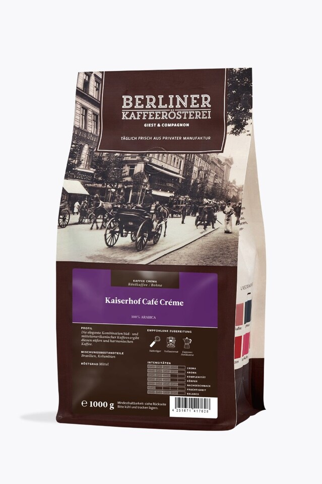 Berliner Kaffeerösterei Café Créme Kaiserhof 1kg