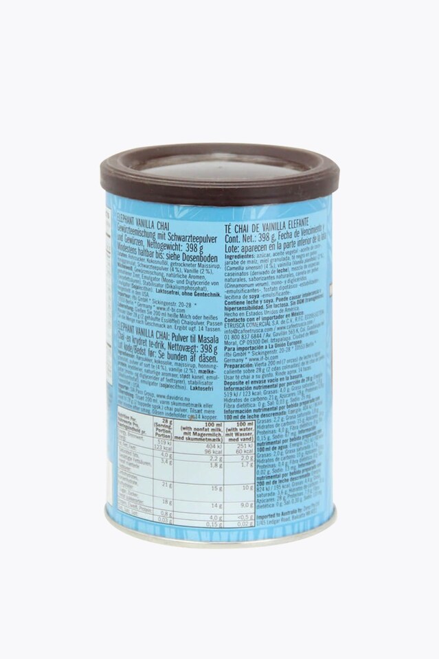 David Rio Elephant Vanilla Chai Tin 398g