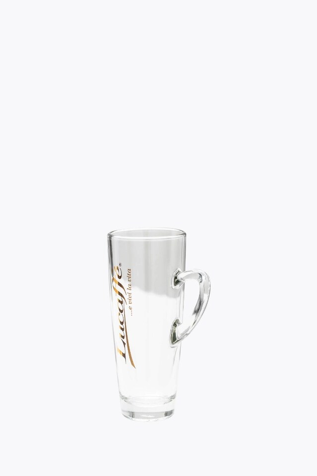 Lucaffé Latte Macchiato Glas mit Henkel