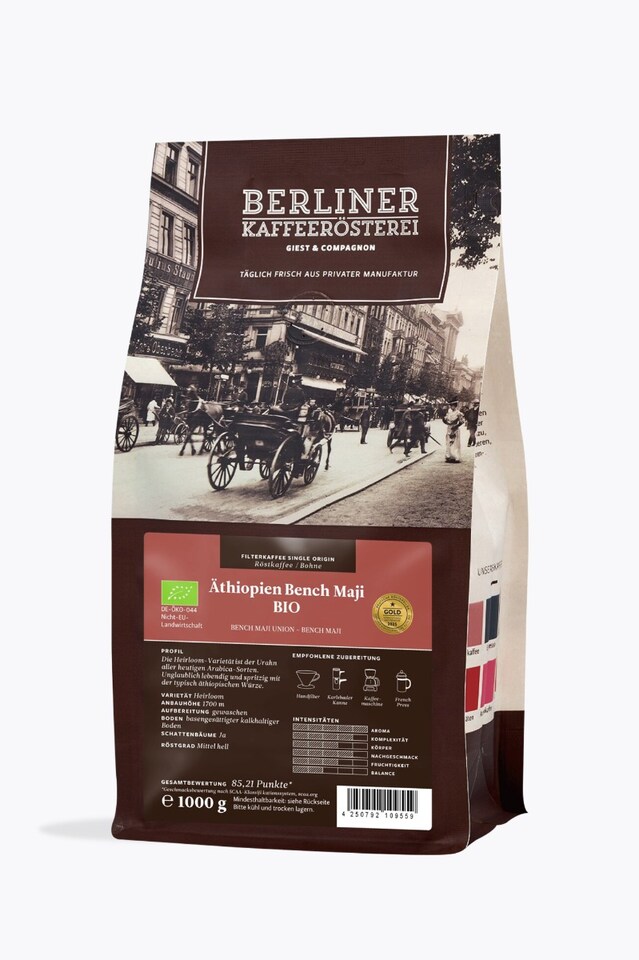 Berliner Kaffeerösterei Ethiopia Bench Maji Organic 1kg