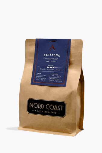 Nord Coast Coffee Artesano Espresso Organic 250g