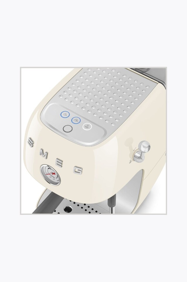 Smeg Espresso Machine 50's Style mit Cold Brew-Funktion, Creme