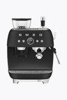 SMEG Espresso Machine 50's Style with Grinder Matte Black