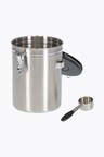 Zeller Coffee Canister mit Löffel 2700ml Stainless Steel/Kunststoff